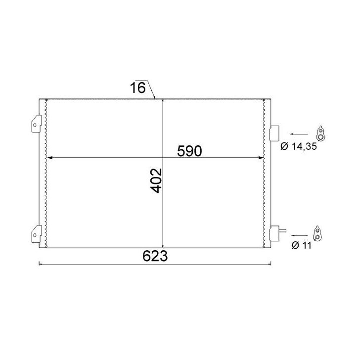 Kondensatorius, oro kondicionierius MAHLE AC 650 000S