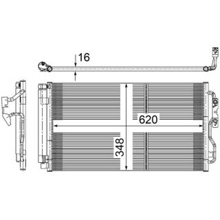 Kondensatorius, oro kondicionierius MAHLE AC 652 000S