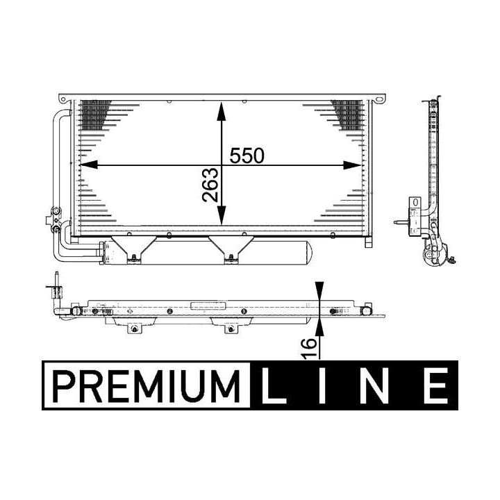 Kondensatorius, oro kondicionierius MAHLE AC 663 000P