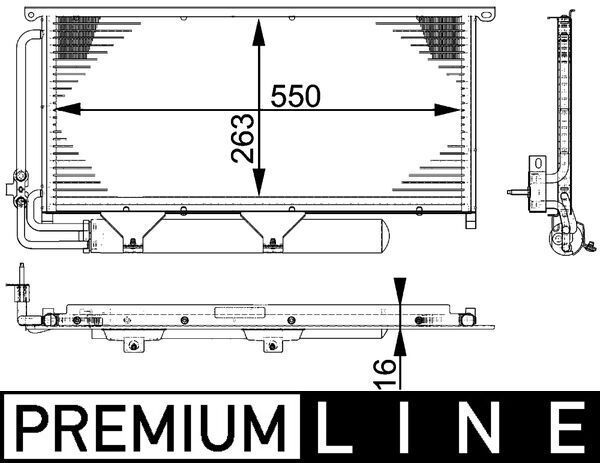 Kondensatorius, oro kondicionierius MAHLE AC 663 000P