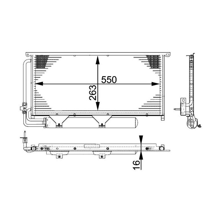 Kondensatorius, oro kondicionierius MAHLE AC 663 000P