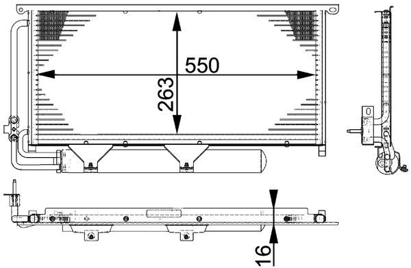 Kondensatorius, oro kondicionierius MAHLE AC 663 000P