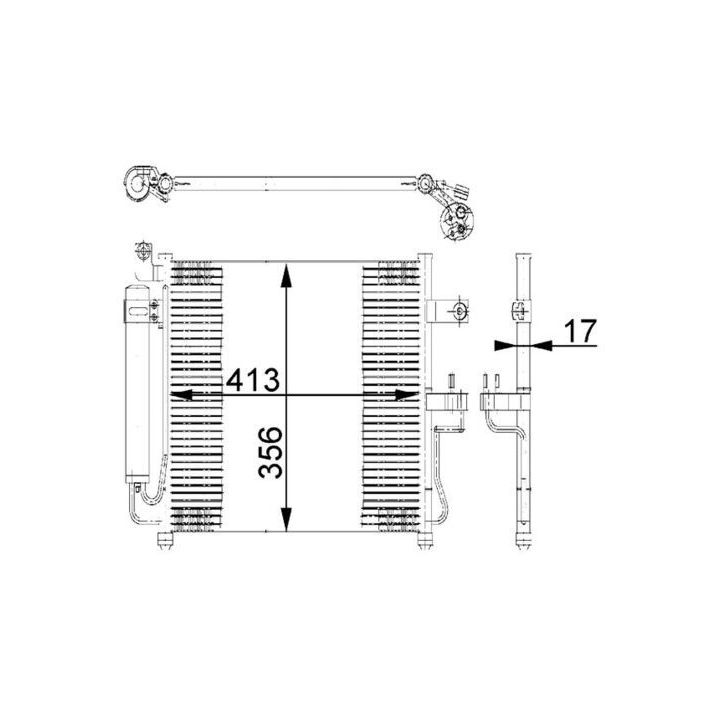 Kondensatorius, oro kondicionierius MAHLE AC 677 000S