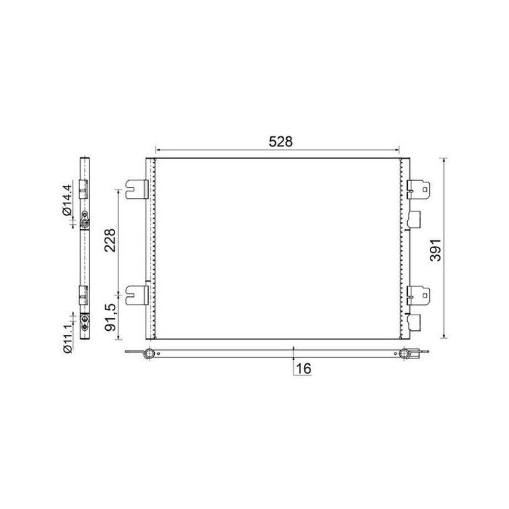Kondensatorius, oro kondicionierius MAHLE AC 691 000S
