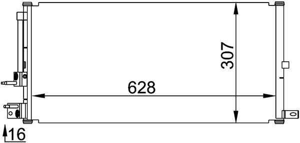 Kondensatorius, oro kondicionierius MAHLE AC 694 000P