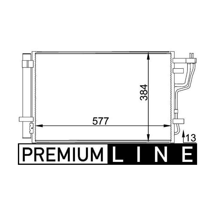Kondensatorius, oro kondicionierius MAHLE AC 697 000P