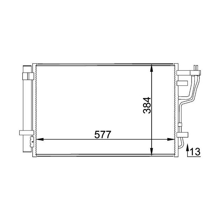 Kondensatorius, oro kondicionierius MAHLE AC 697 000P