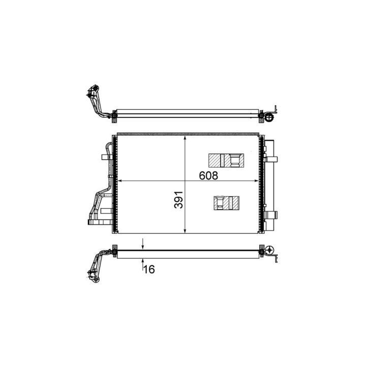Kondensatorius, oro kondicionierius MAHLE AC 697 000S