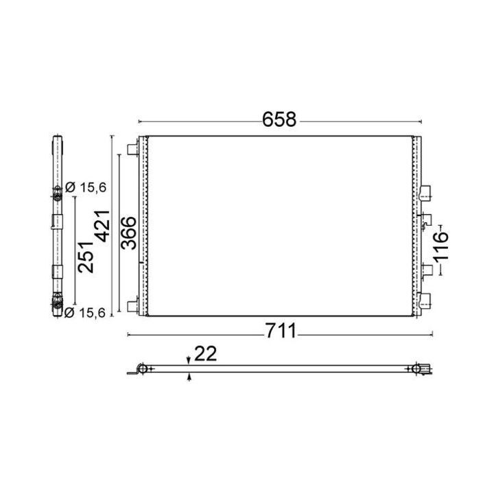 Kondensatorius, oro kondicionierius MAHLE AC 701 000S