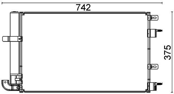 Kondensatorius, oro kondicionierius MAHLE AC 703 000P