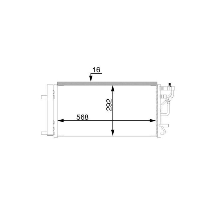 Kondensatorius, oro kondicionierius MAHLE AC 71 000S