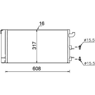 Kondensatorius, oro kondicionierius MAHLE AC 710 000S