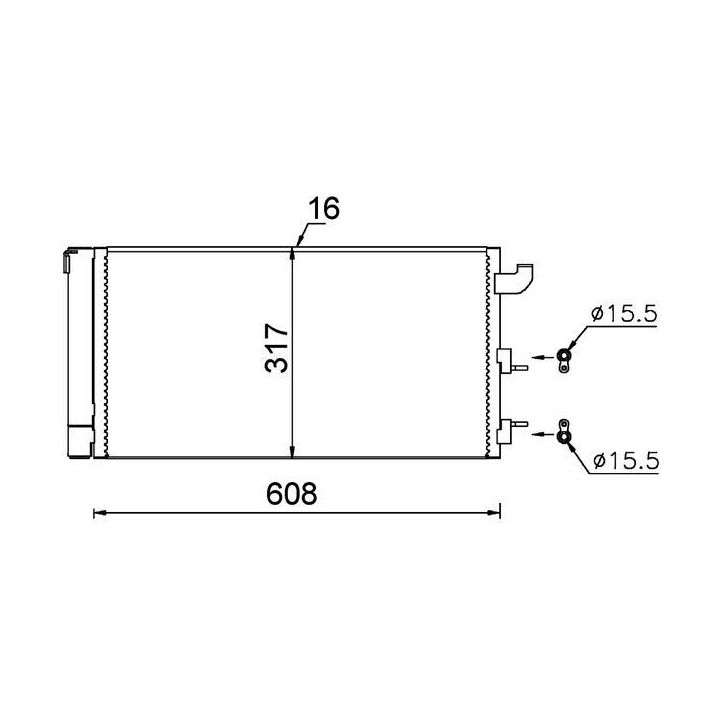 Kondensatorius, oro kondicionierius MAHLE AC 710 000S
