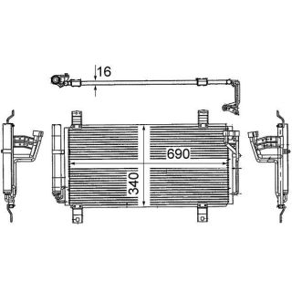 Kondensatorius, oro kondicionierius MAHLE AC 714 000S
