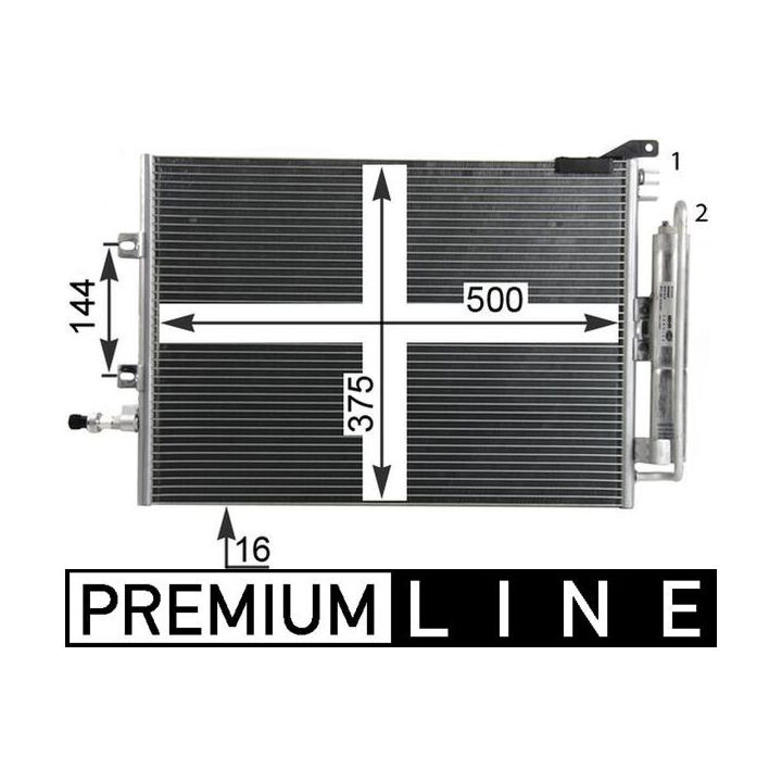 Kondensatorius, oro kondicionierius MAHLE AC 720 000P