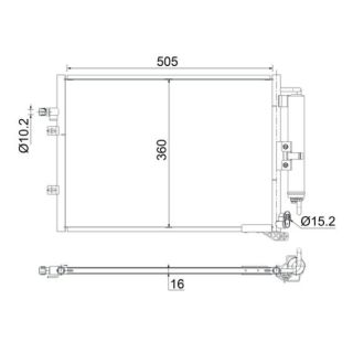 Kondensatorius, oro kondicionierius MAHLE AC 721 000S