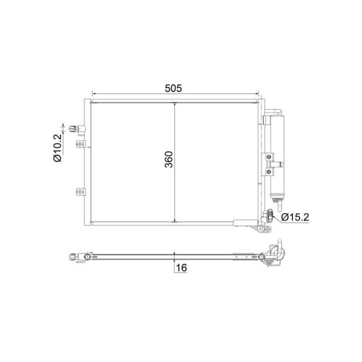 Kondensatorius, oro kondicionierius MAHLE AC 721 000S