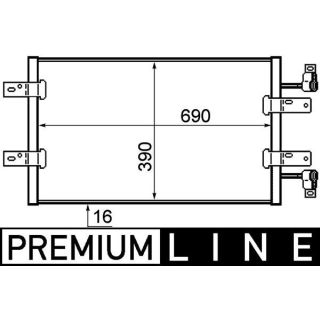 Kondensatorius, oro kondicionierius MAHLE AC 723 000P