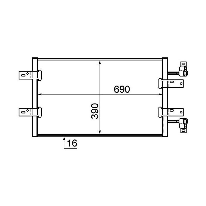 Kondensatorius, oro kondicionierius MAHLE AC 723 000P