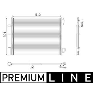 Kondensatorius, oro kondicionierius MAHLE AC 73 000P