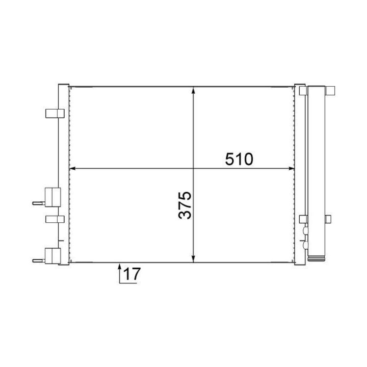Kondensatorius, oro kondicionierius MAHLE AC 731 000S