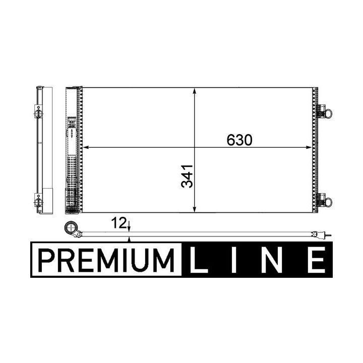 Kondensatorius, oro kondicionierius MAHLE AC 751 000P