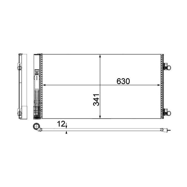 Kondensatorius, oro kondicionierius MAHLE AC 751 000P