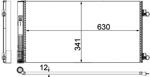 Kondensatorius, oro kondicionierius MAHLE AC 751 000P