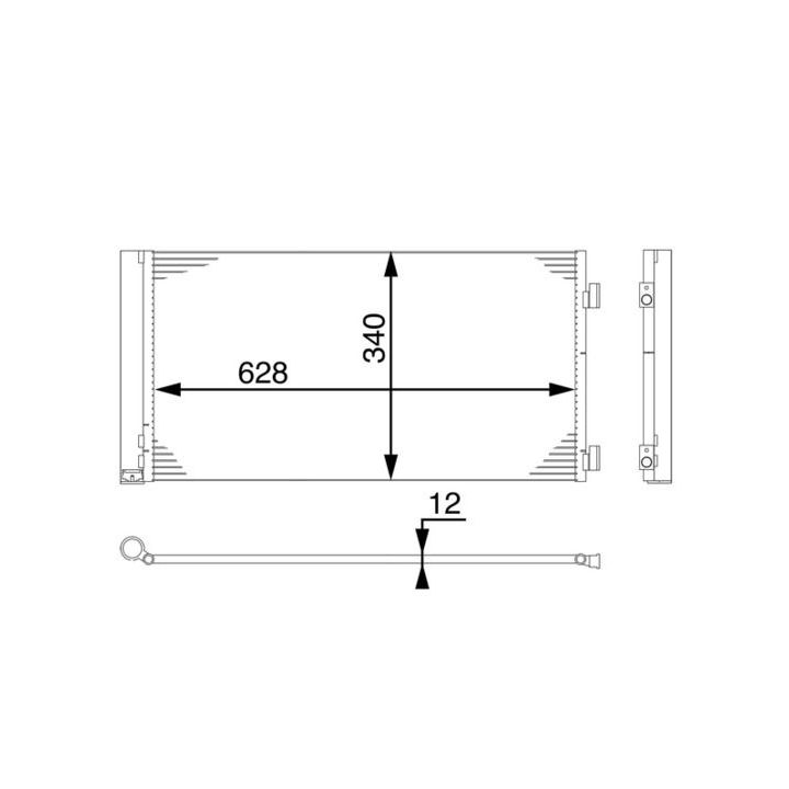 Kondensatorius, oro kondicionierius MAHLE AC 751 000S