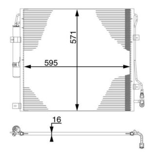 Kondensatorius, oro kondicionierius MAHLE AC 760 000S
