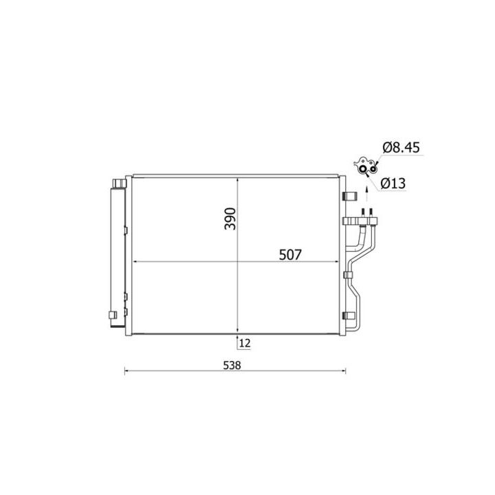 Kondensatorius, oro kondicionierius MAHLE AC 768 000S