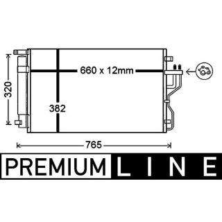 Kondensatorius, oro kondicionierius MAHLE AC 770 000P