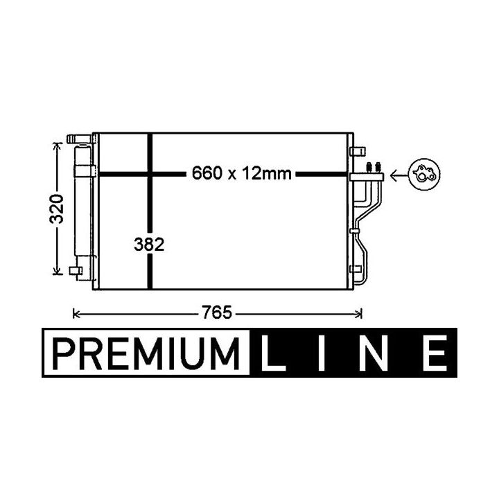 Kondensatorius, oro kondicionierius MAHLE AC 770 000P