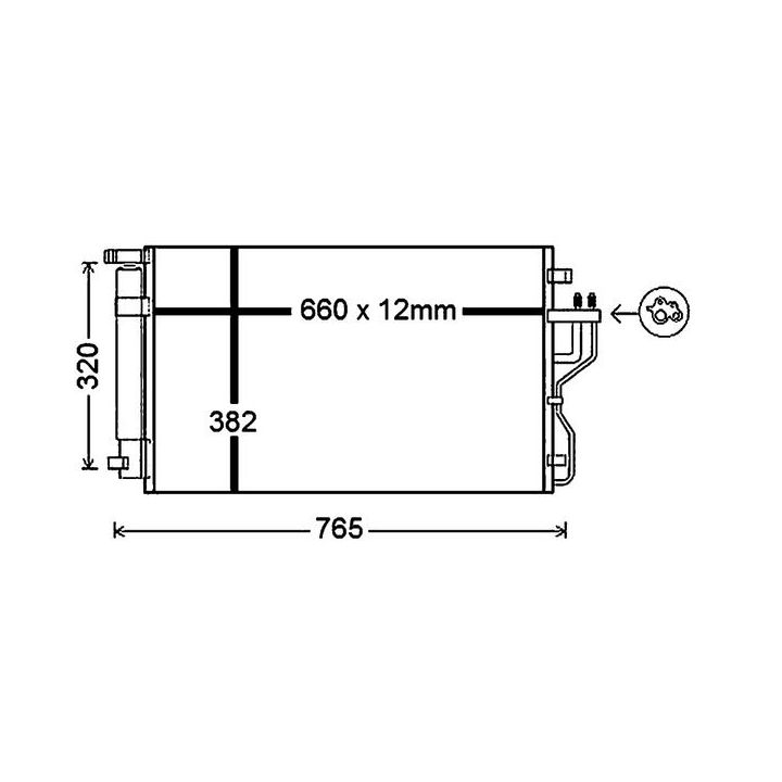 Kondensatorius, oro kondicionierius MAHLE AC 770 000P