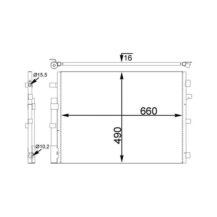 Kondensatorius, oro kondicionierius MAHLE AC 773 000S