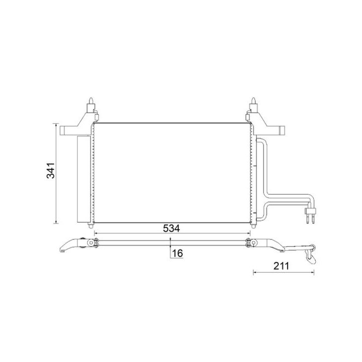 Kondensatorius, oro kondicionierius MAHLE AC 790 000S