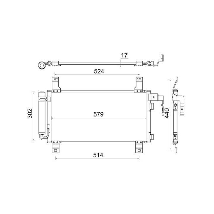 Kondensatorius, oro kondicionierius MAHLE AC 794 000S