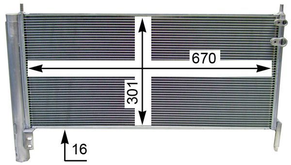 Kondensatorius, oro kondicionierius MAHLE AC 818 000S