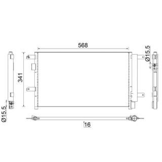 Kondensatorius, oro kondicionierius MAHLE AC 857 000S
