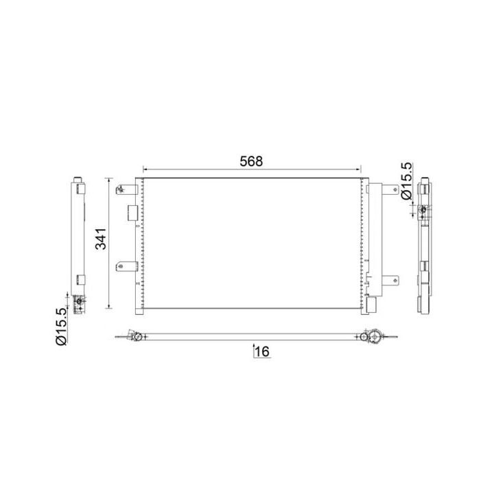 Kondensatorius, oro kondicionierius MAHLE AC 857 000S