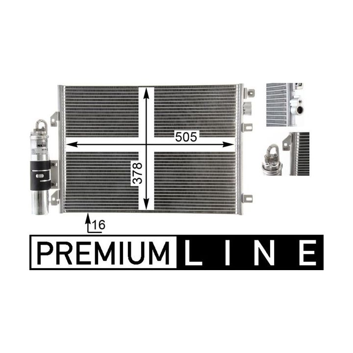 Kondensatorius, oro kondicionierius MAHLE AC 860 000P