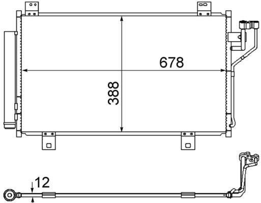 Kondensatorius, oro kondicionierius MAHLE AC 865 000S