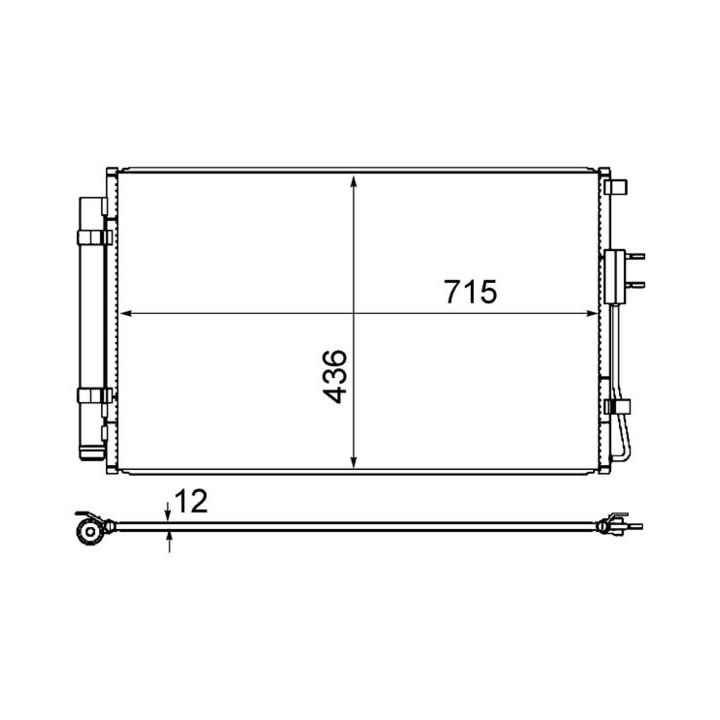 Kondensatorius, oro kondicionierius MAHLE AC 868 000S