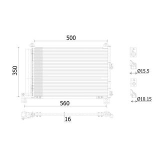 Kondensatorius, oro kondicionierius MAHLE AC 905 000S