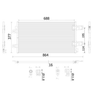Kondensatorius, oro kondicionierius MAHLE AC 906 000S