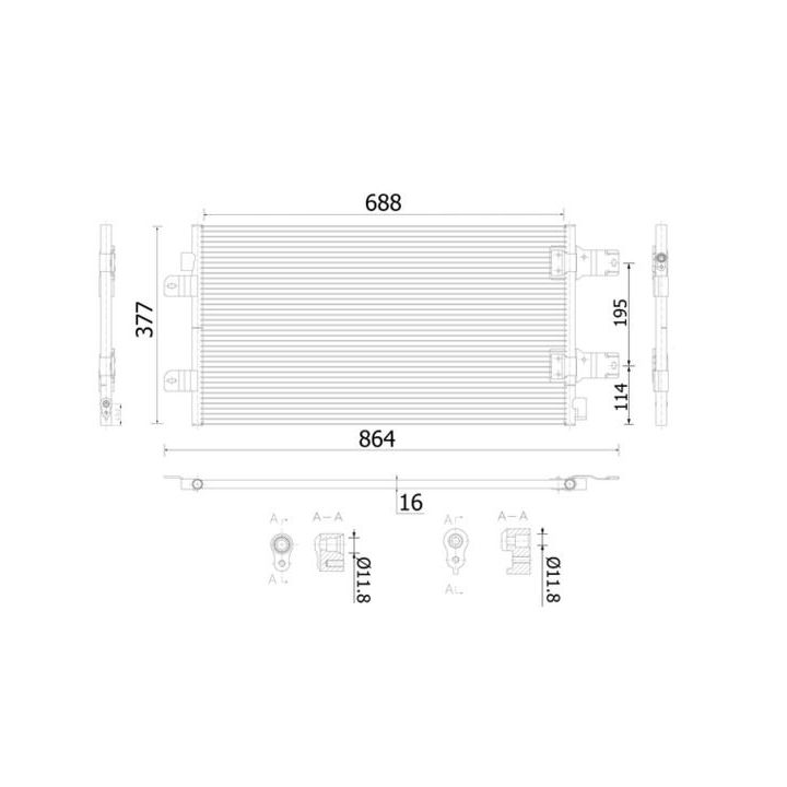 Kondensatorius, oro kondicionierius MAHLE AC 906 000S