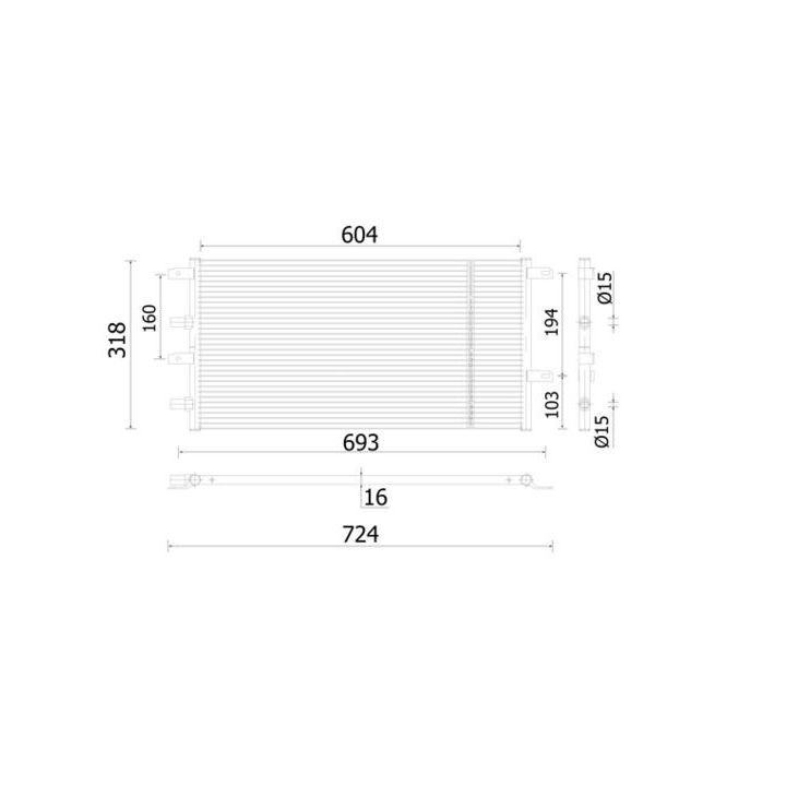 Kondensatorius, oro kondicionierius MAHLE AC 914 000S