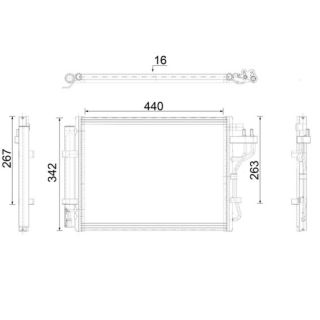 Kondensatorius, oro kondicionierius MAHLE AC 917 000P