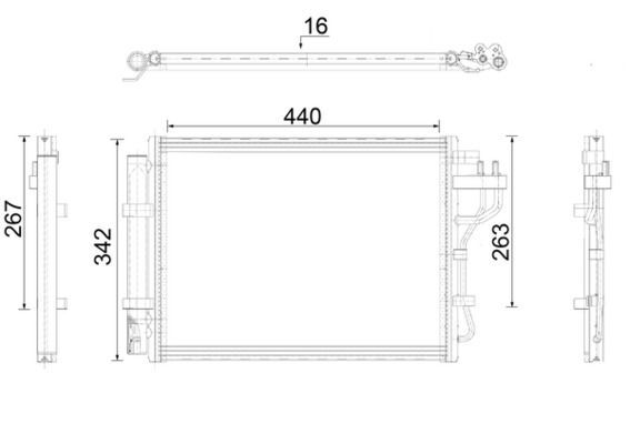 Kondensatorius, oro kondicionierius MAHLE AC 917 000P