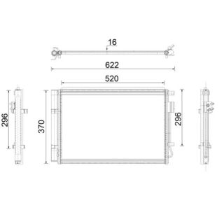 Kondensatorius, oro kondicionierius MAHLE AC 919 000P